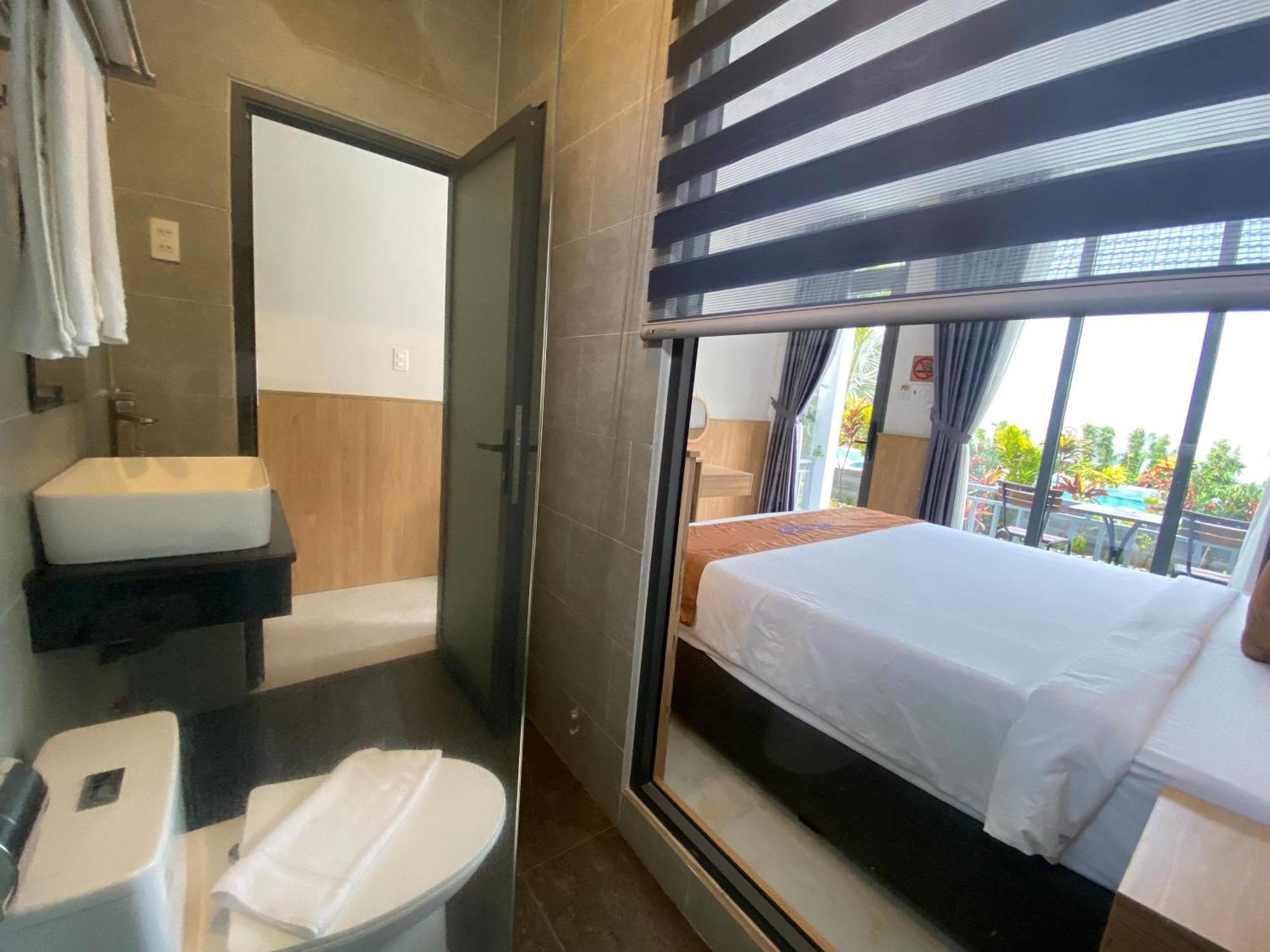 דואונג דונג Ngoc Trai Xanh Bungalow מראה חיצוני תמונה