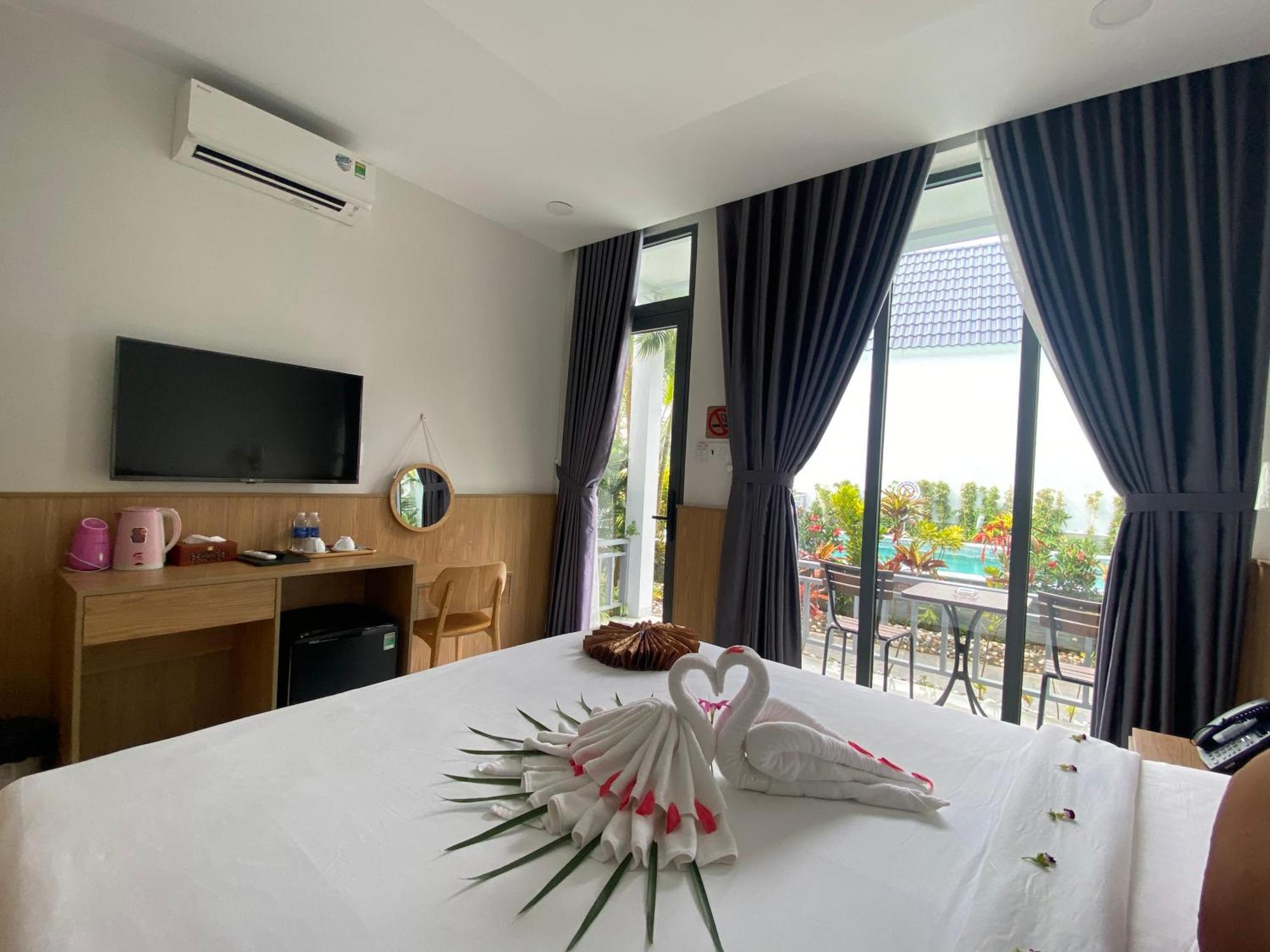 דואונג דונג Ngoc Trai Xanh Bungalow מראה חיצוני תמונה